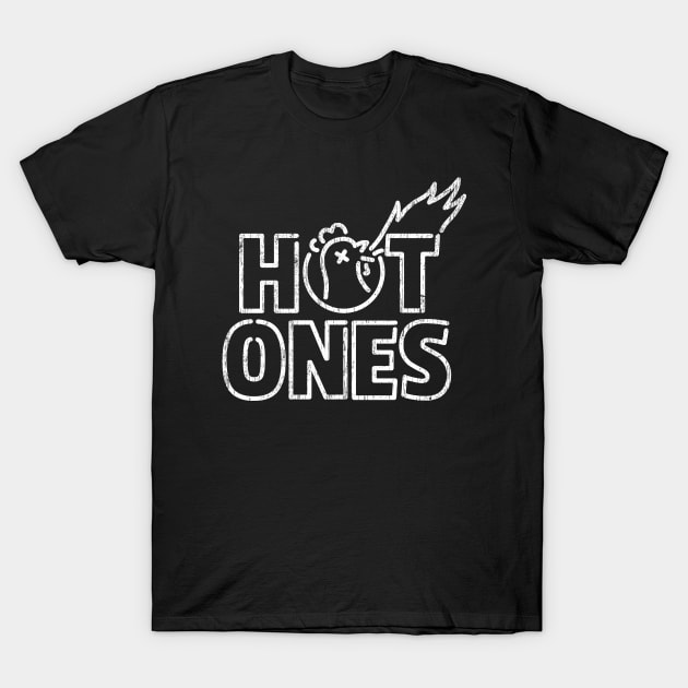 Hot Ones White T-Shirt by Super Cell Art